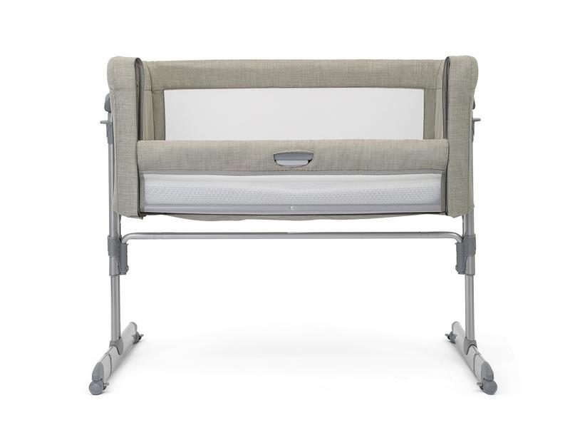 Joie Beistellbett Roomie Glide Almond 52 x 84 cm Babybett mit Wiegefunktion
