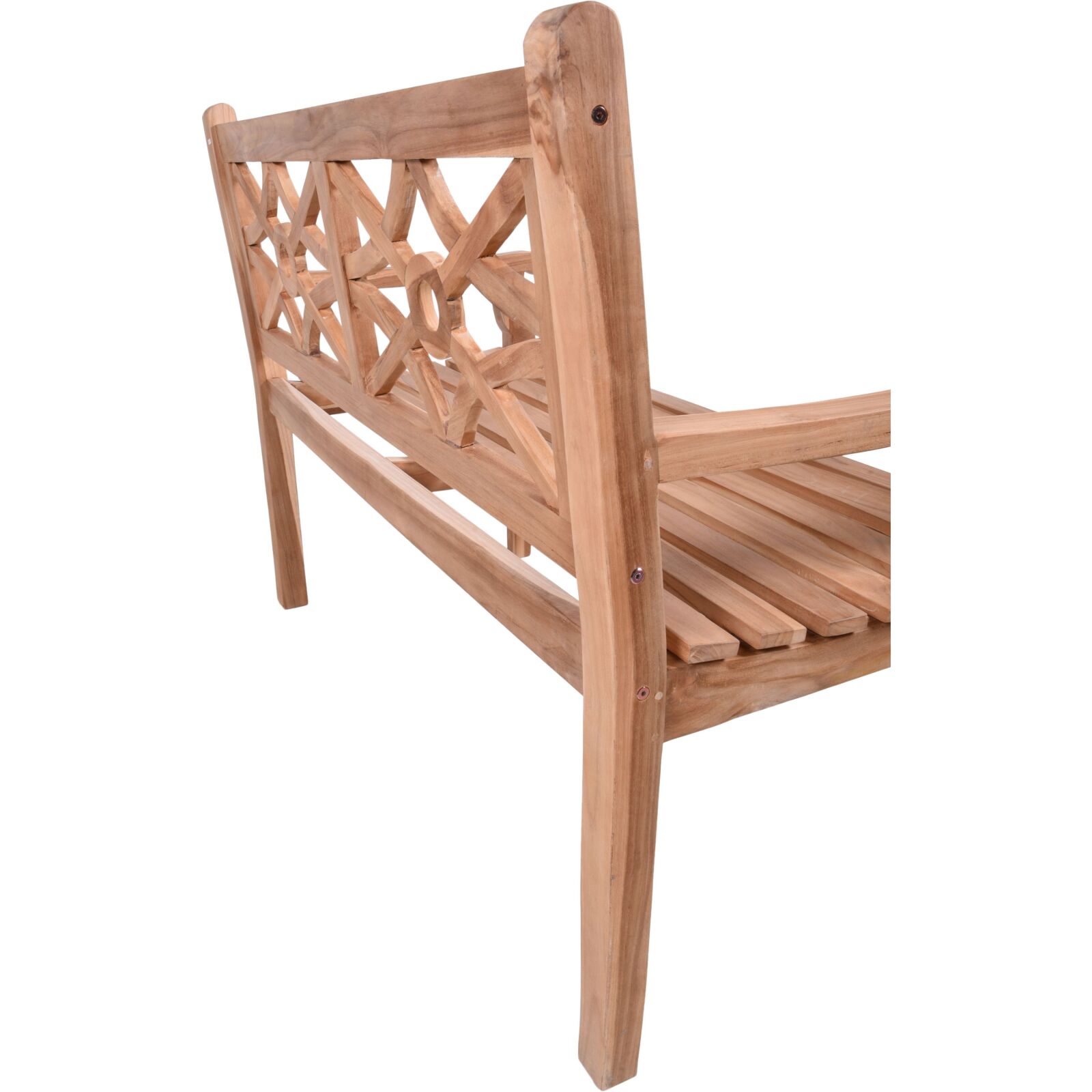 2-Sitzer Gartenbank SAYANG - braun - 120 cm