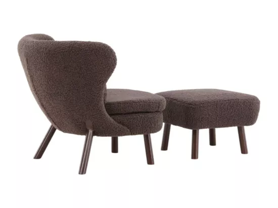 Fauteuil & Pouf Bouclette 