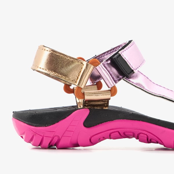 Blue Box meisjes sandalen met metallic bandjes
