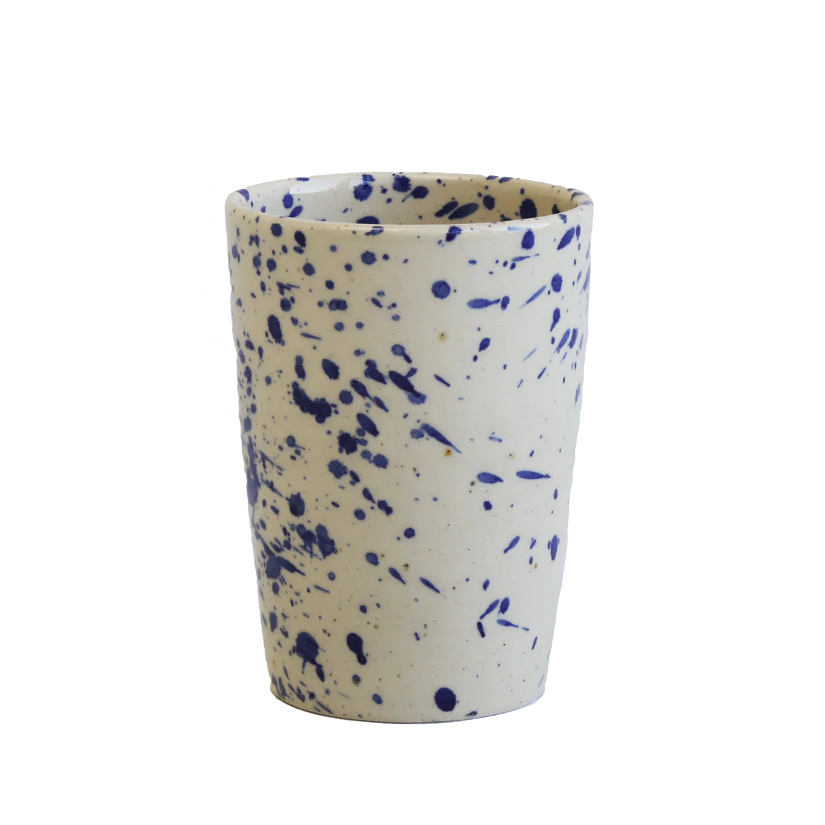 Bornholms Keramikfabrik  Tall Cup, Blue Splash - 30 cl