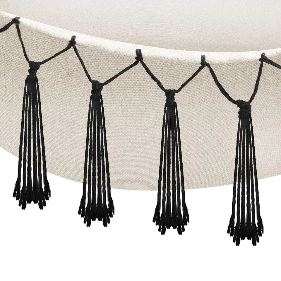 tectake Hangstoel Malika, boho-stijl, draagkracht 150kg, Beige