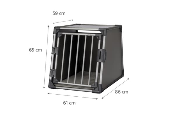 Trixie Transporter, aluminium, M – L: 61 × 65 × 86 cm, grafitt