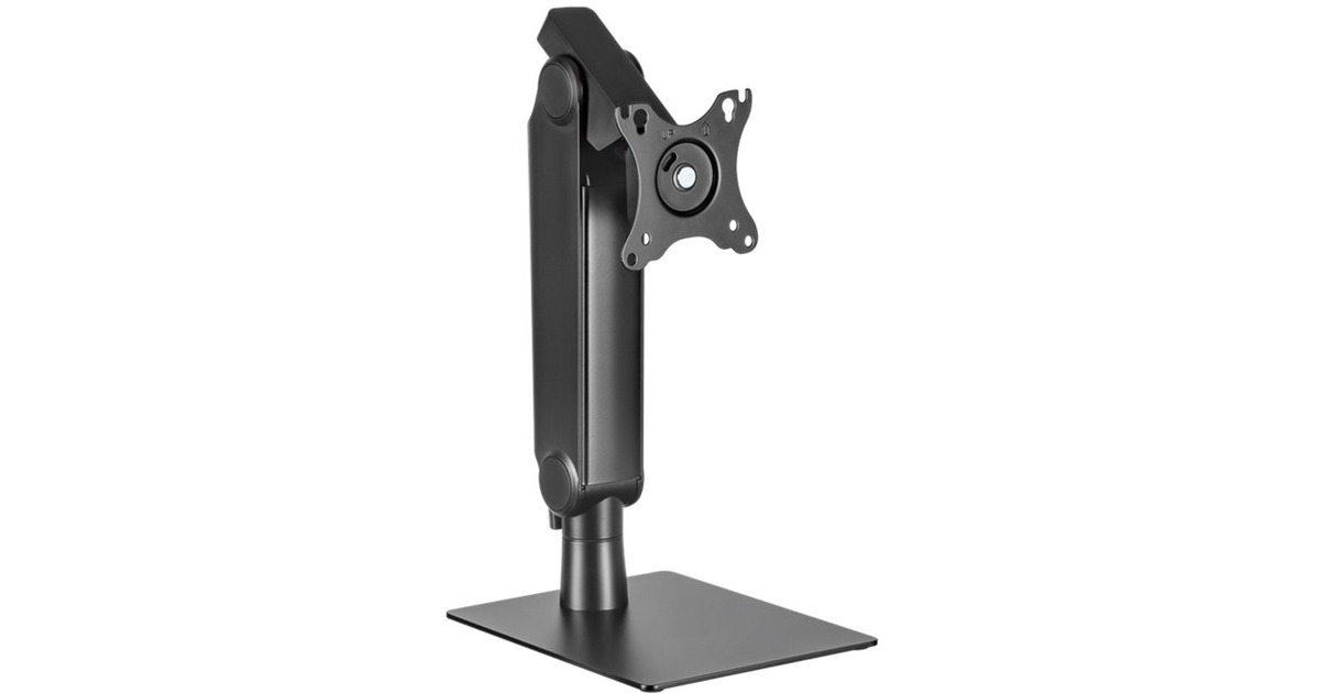 goobayFreestanding Single Monitor Mount, 17 tot 32 inch monitorarm  (Zwart)