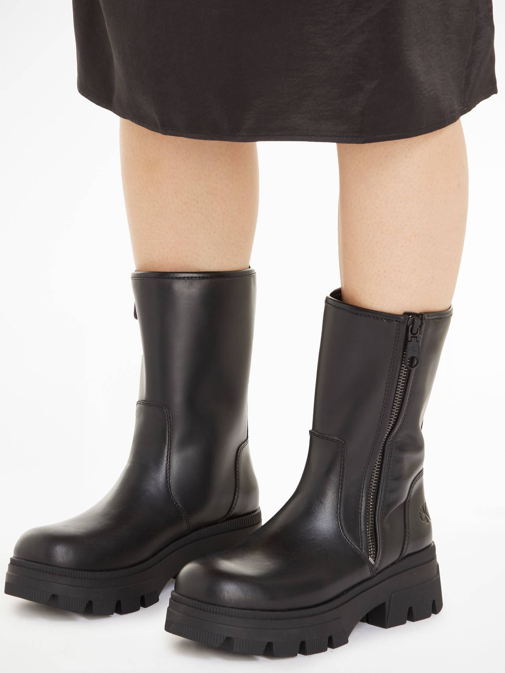 CALVIN KLEIN JEANS| Damen Stiefeletten CHUNKY COMBAT ZIP BOOT WN