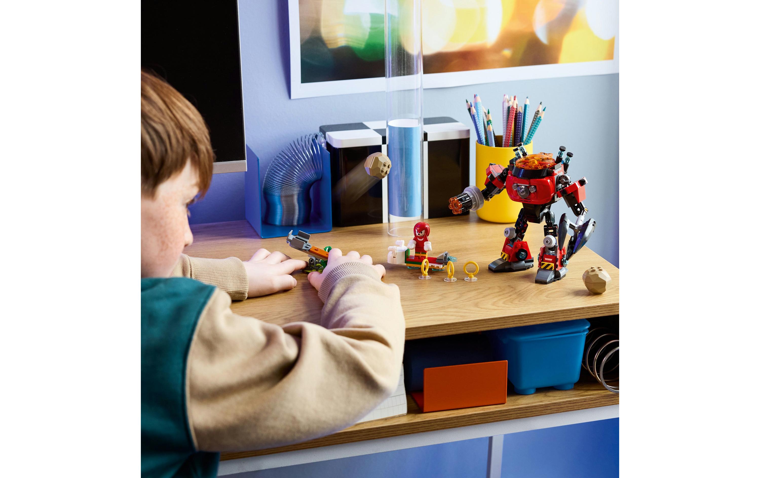 Sonic Knuckles vs. Dr. Eggmans Egg Crusher Mech 77005Sonic Spielset mit Gamer-Fanartikeln