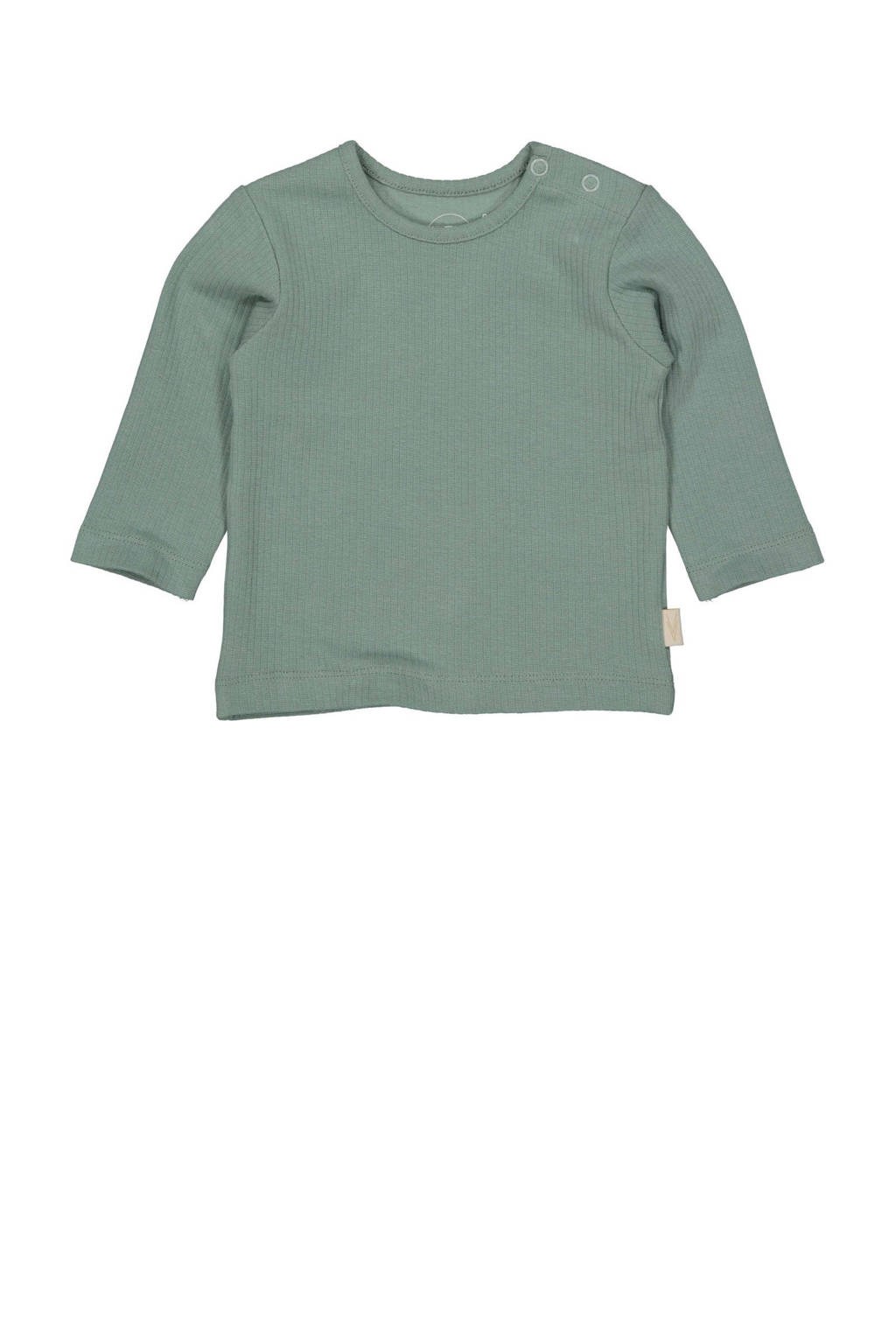 LEVV baby longsleeve LNURNOS van katoen groen