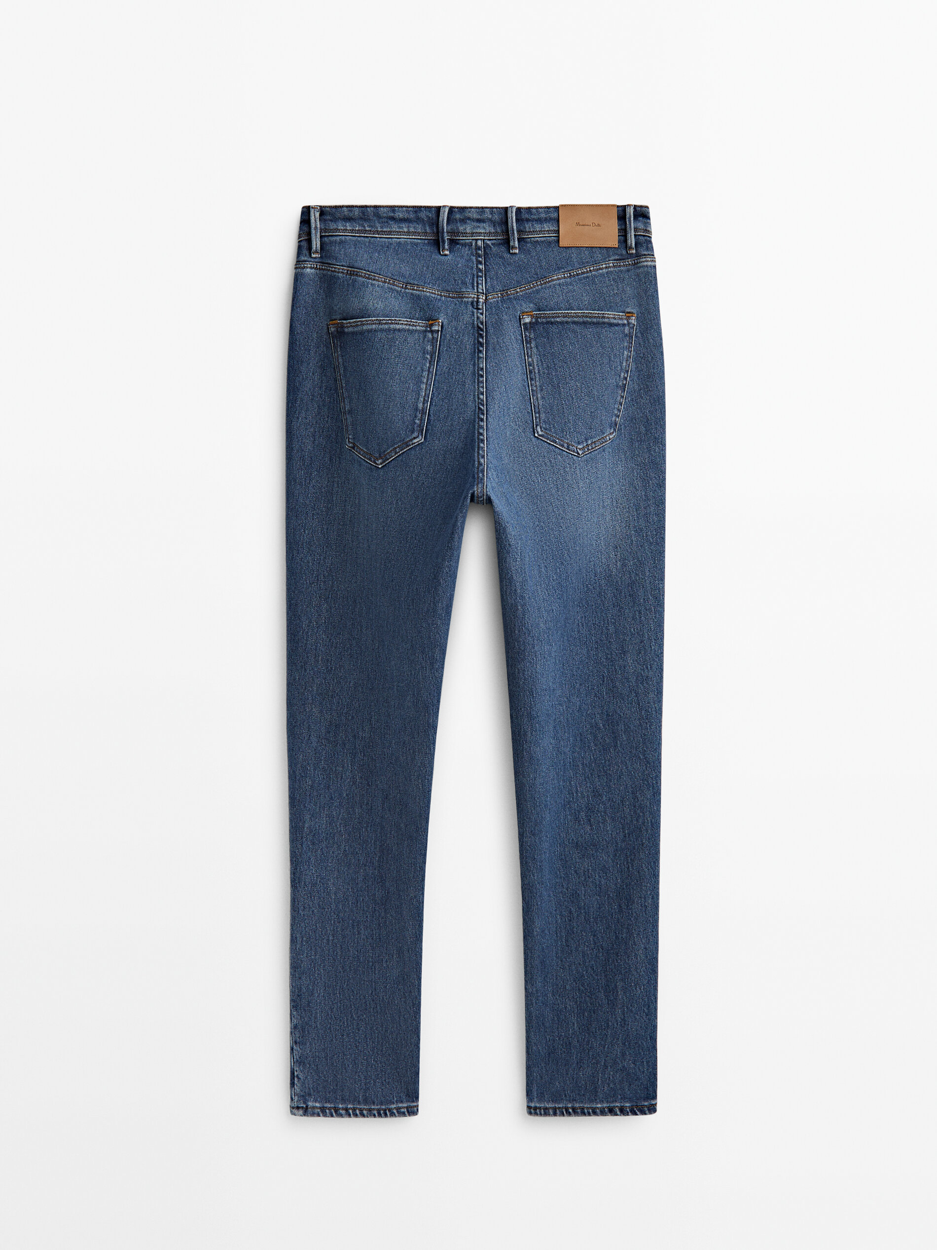 Calça vaquero dirty stone corte relaxado - INDIGO