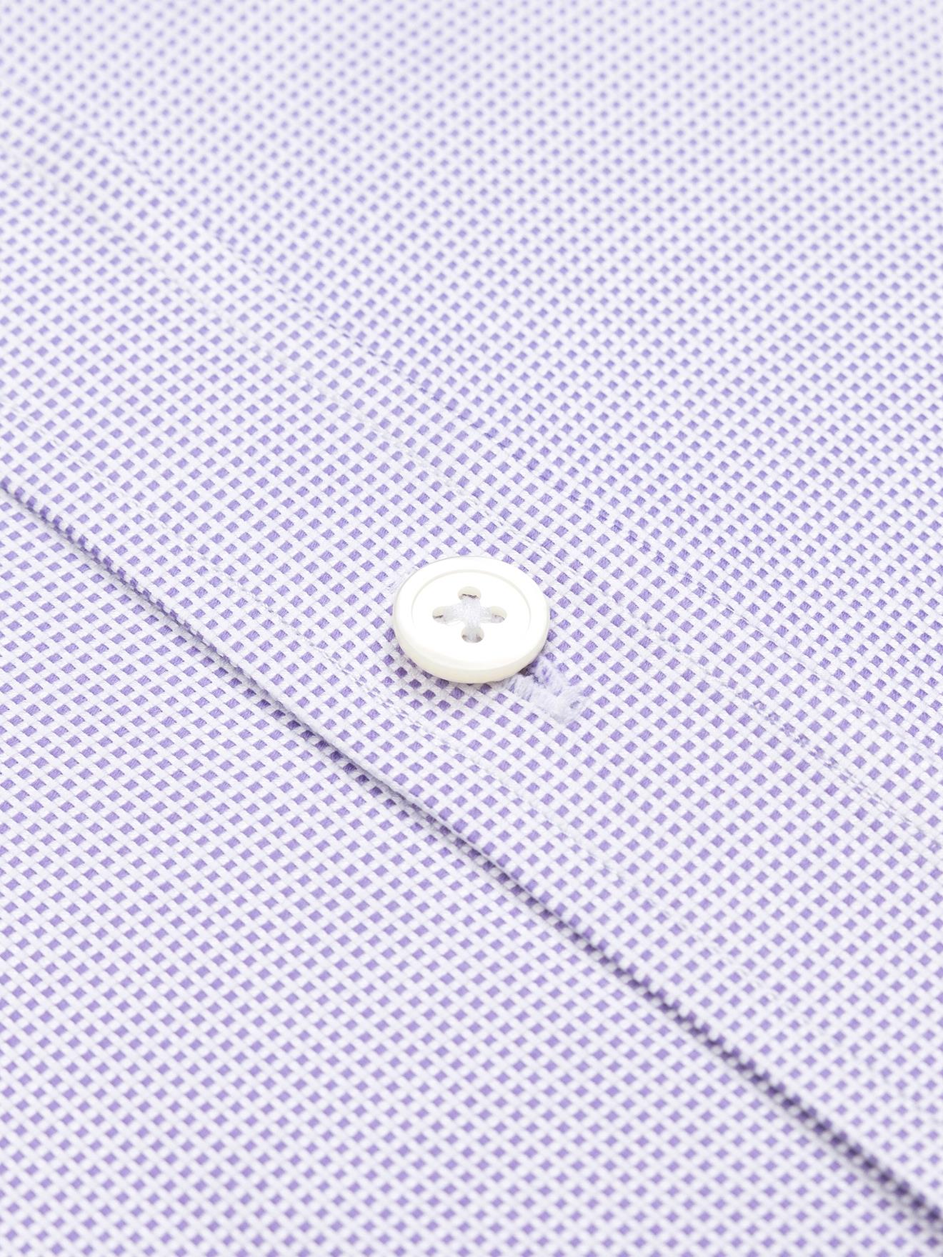 Chemise cintrée en natté royal parme