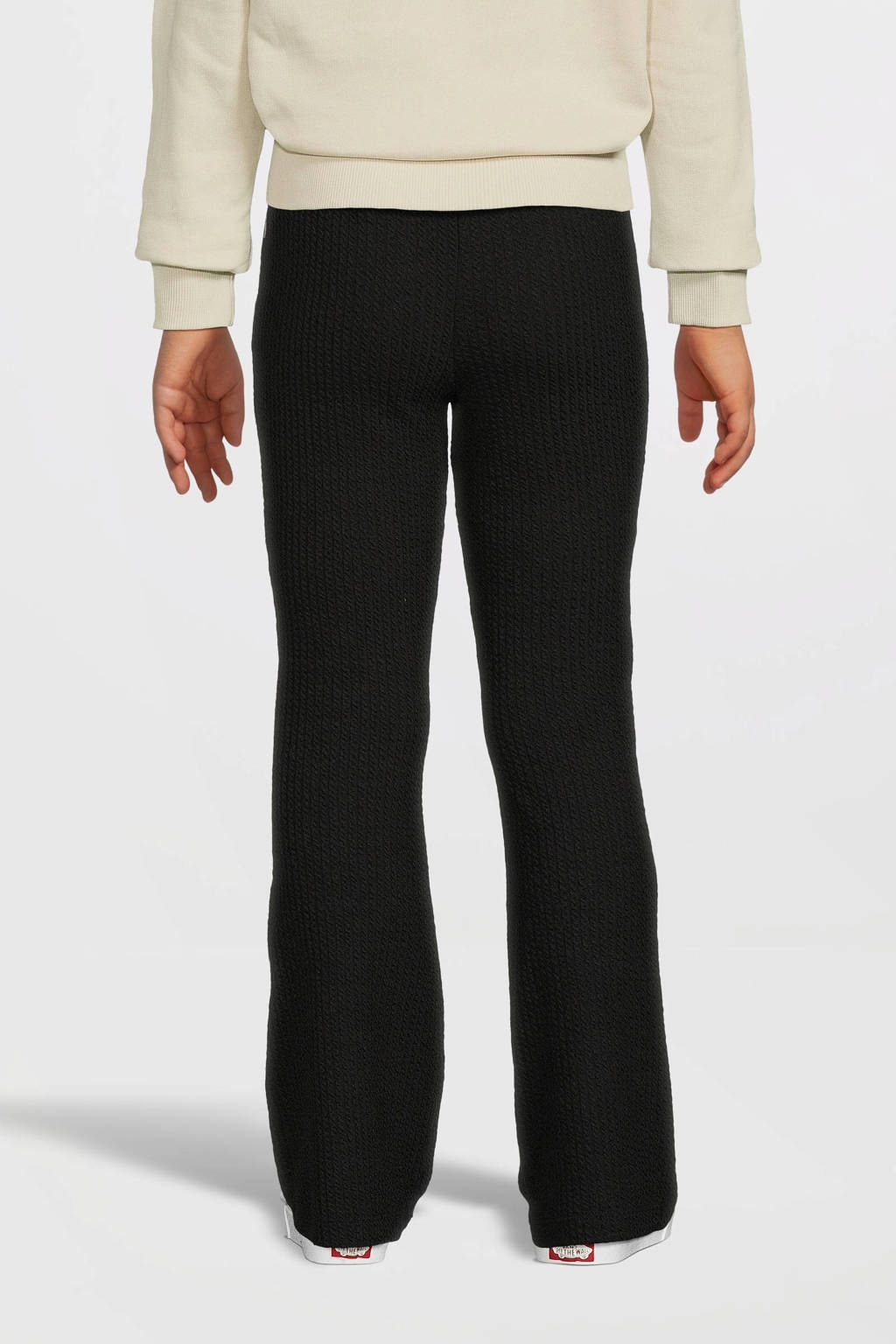 Moodstreet flared broek Bess zwart