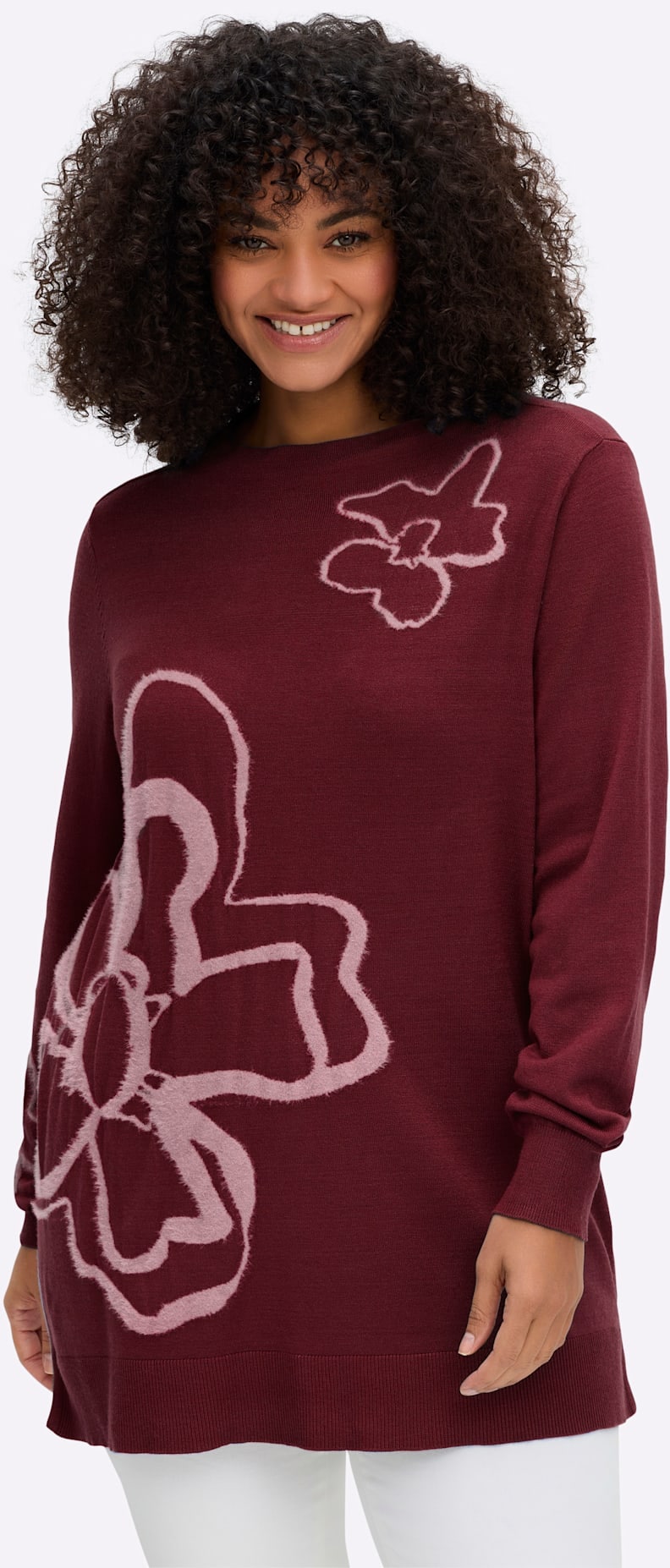 Sheego Jacquardpullover »Pullover«