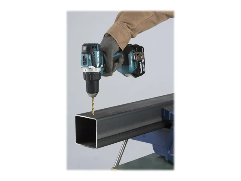 Makita DDF484RTJ - Bor/driver - ledningfri - 2-hastigheders - nøgleløs borepatron 13 mm - 54 N·m - 2 batterier - 18 V