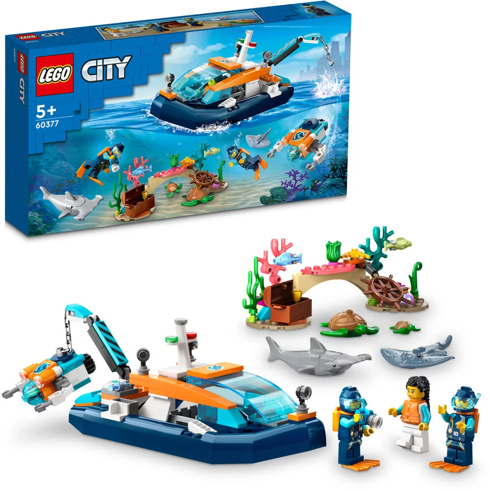 LEGO®CITY 60377 - LE BATEAU D’EXPLORATION SOUS-MARINE
