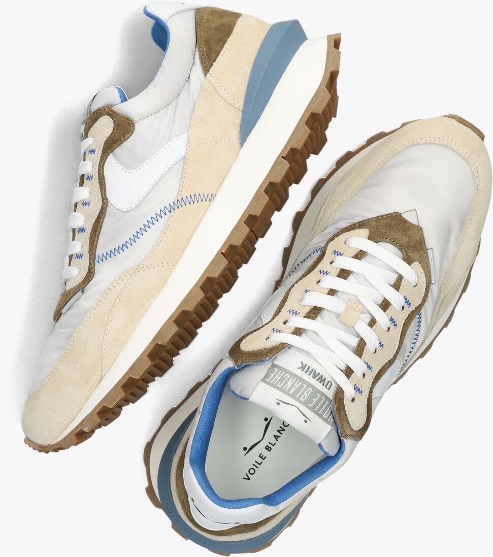 VOILE BLANCHE grijze voile blanche lage sneakers qwark hype man
