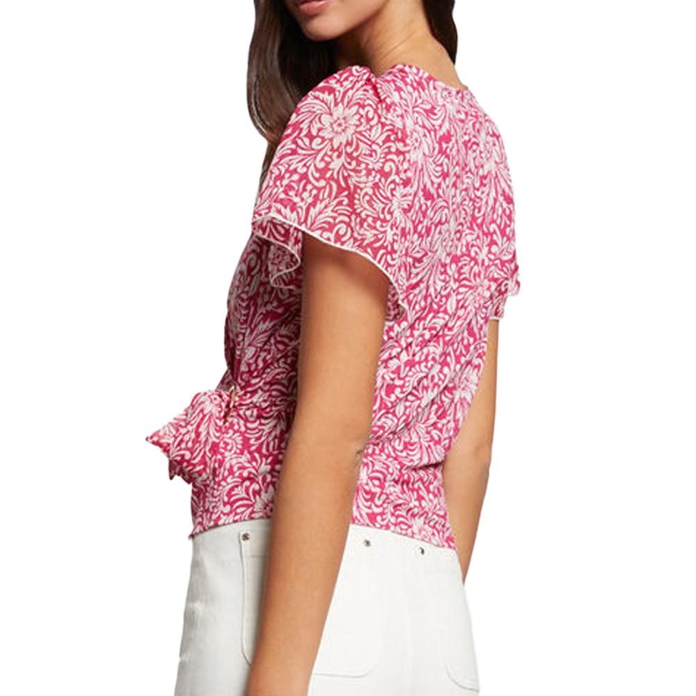 Morgan Blouse Rose/Blanche Femme Morgan DRICHIE