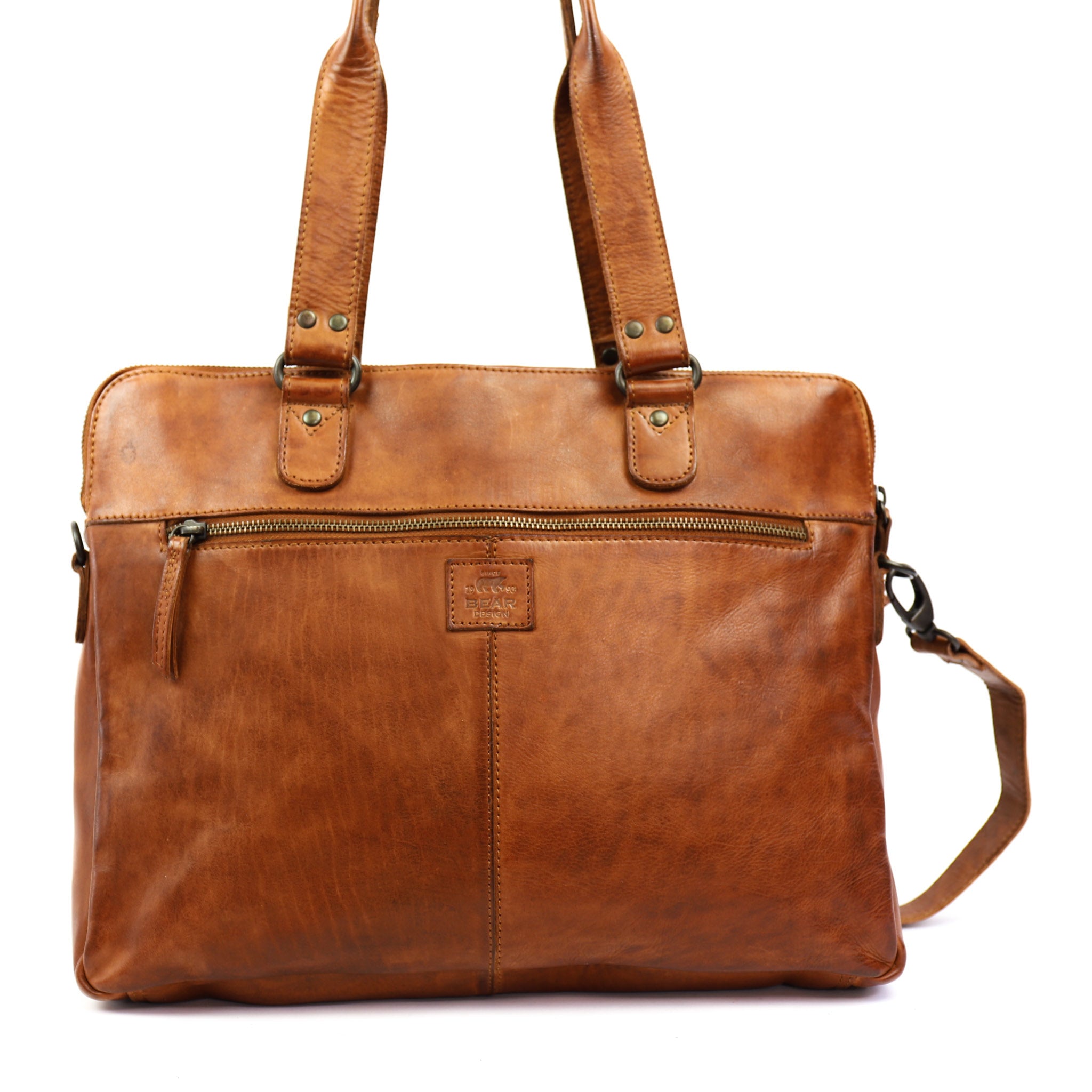 Hand-/schoudertas 'Lia' cognac Cognac