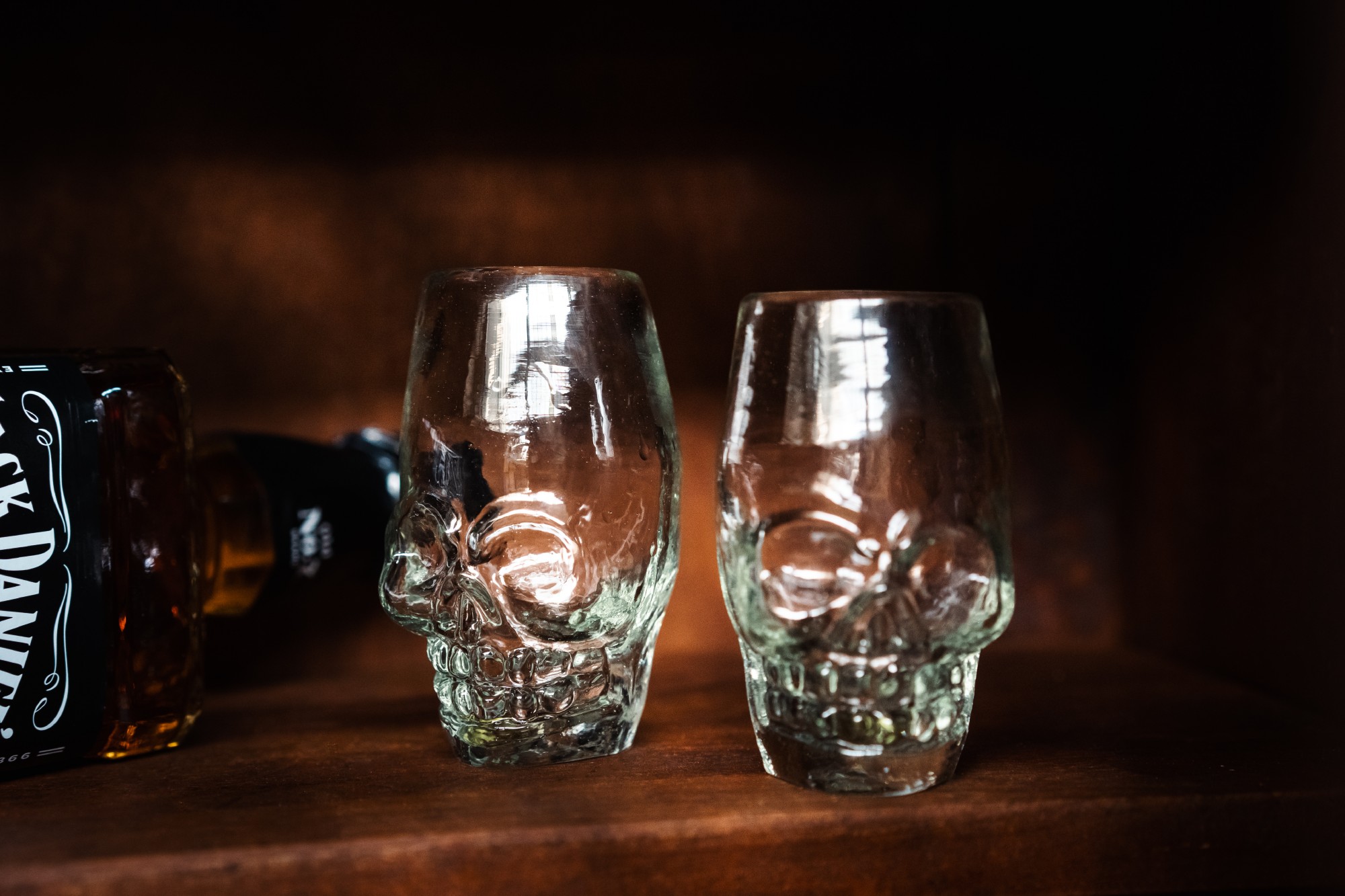 Tequila-Glas 'Totenkopf', H 9 cm, B 4 cm, L 5 cm zu 11,00