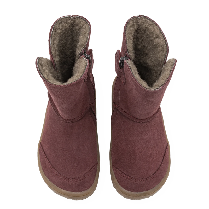 Froddo Froddo Barefoot Tex Suede Fourrées Bordeaux