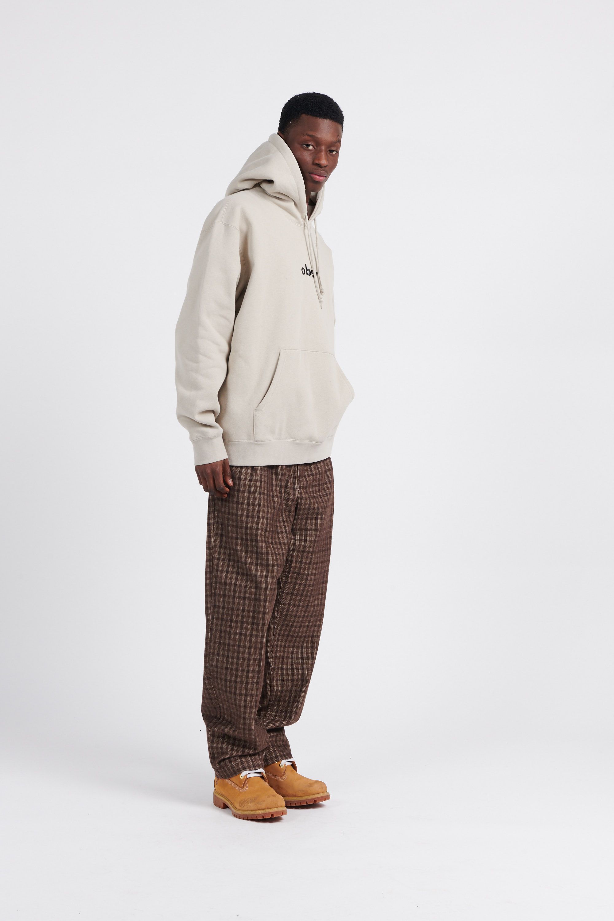 OBEY Hoodie lowercase Beige
