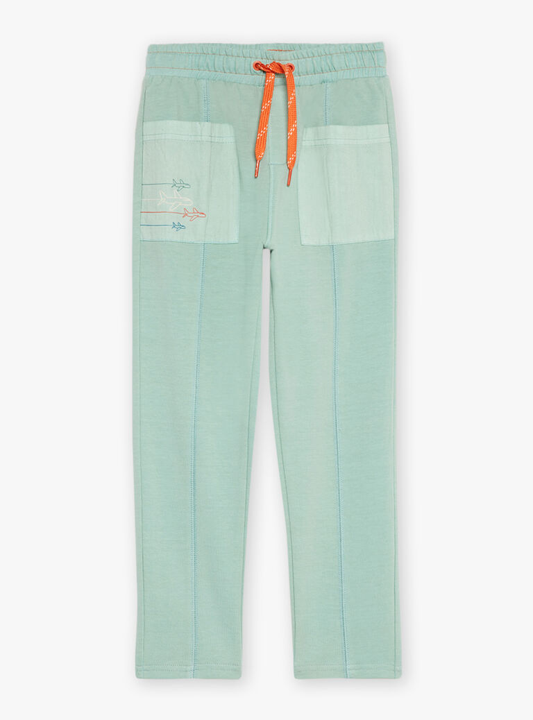 Pantalon vert en molleton