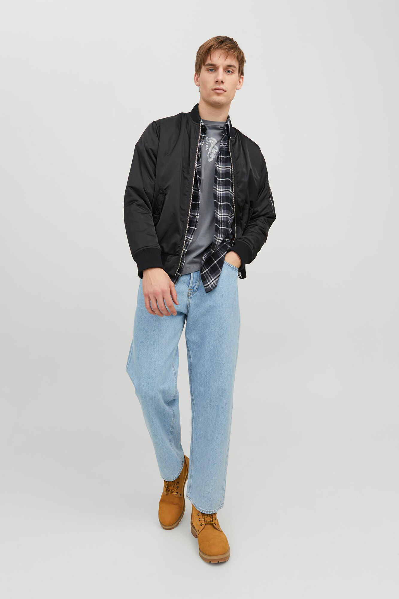 Camisa xadrez de sarja