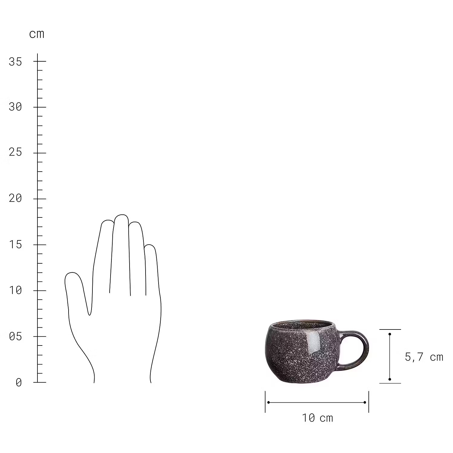 COTTAGE Espressotasse 6er-Set