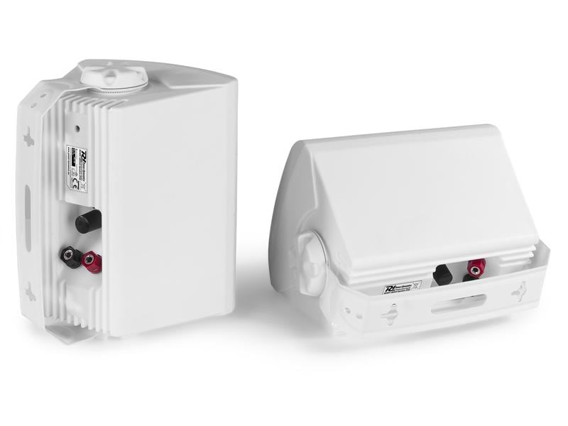 Power Dynamics Installationslautsprecher BC40 V Weiss Wetterfestes Lautsprecher-Paar