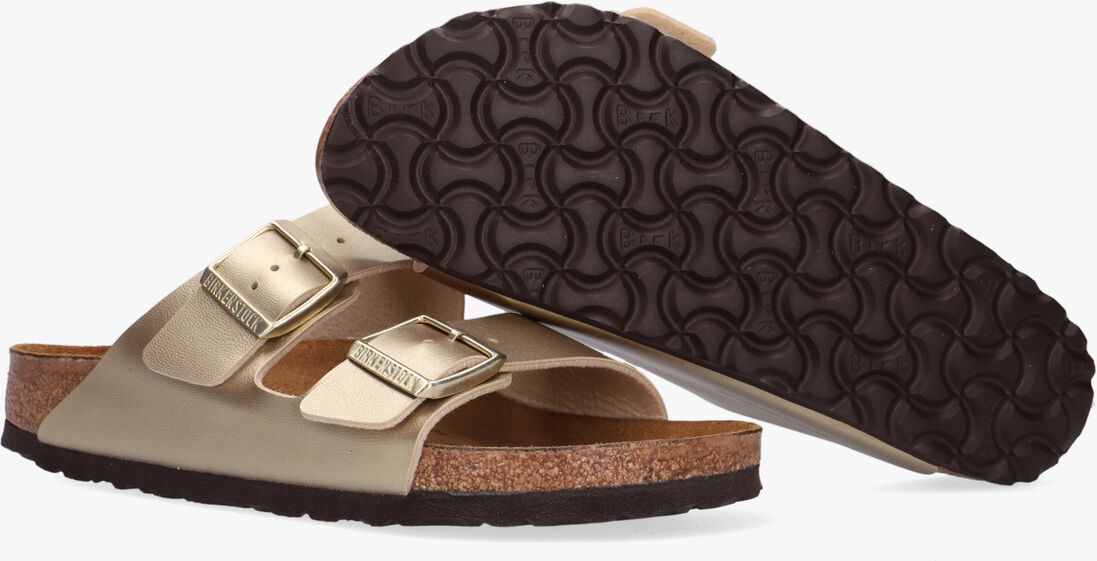 BIRKENSTOCK gouden birkenstock slippers arizona dames