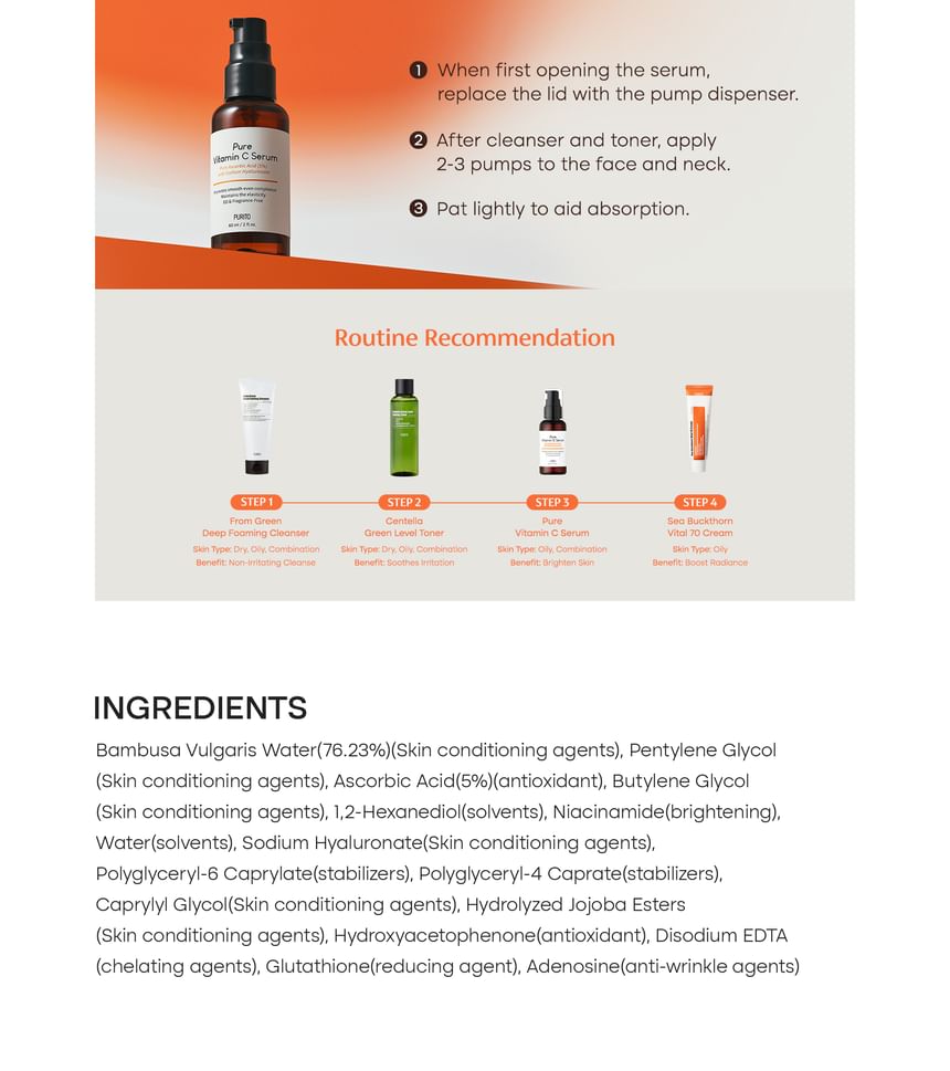Purito SEOUL - Puur vitamine C-serum