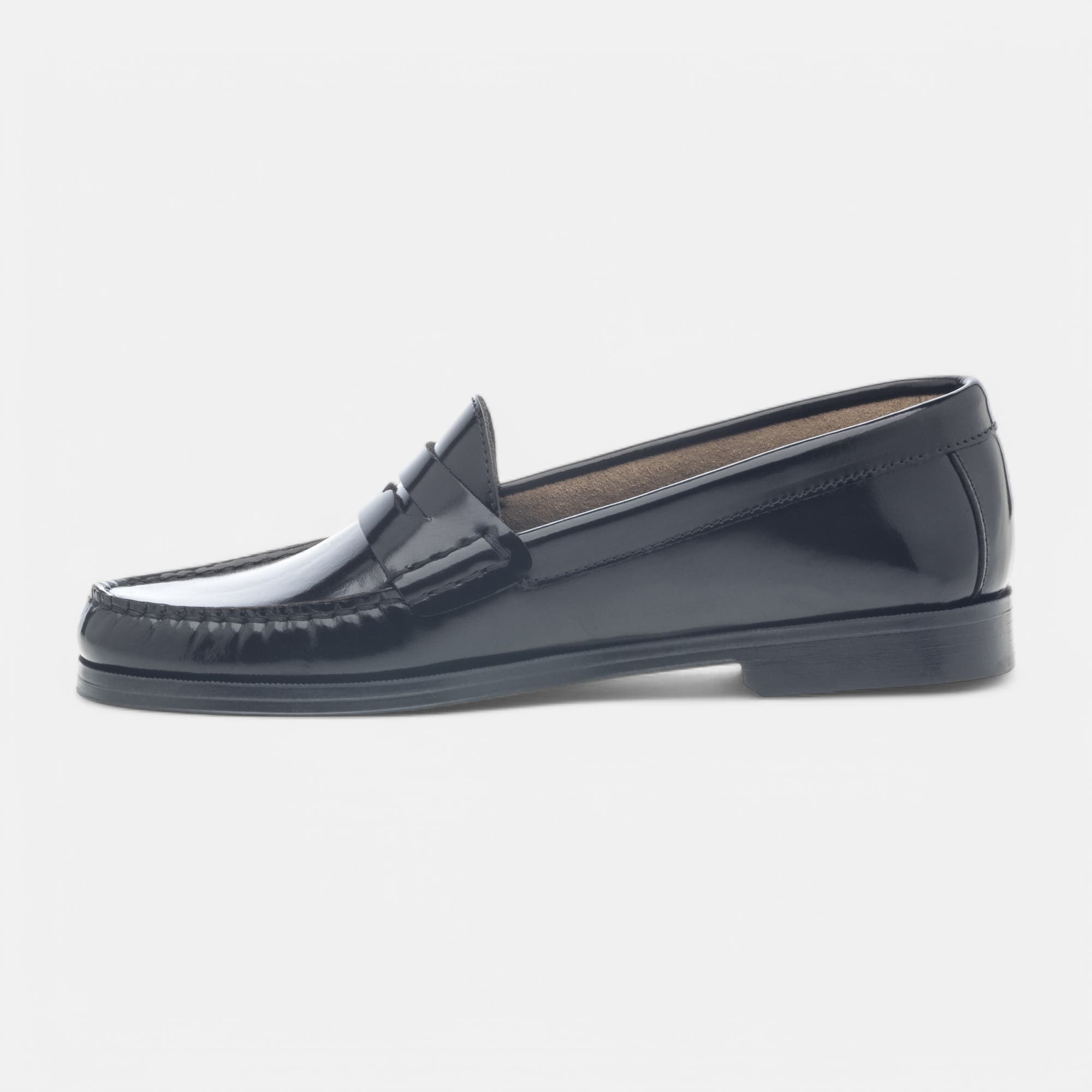 Mocassins Femme en cuir noir