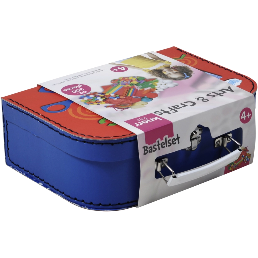 knorr toys® Bastelkoffer Arts & Crafts300-tlg. blau