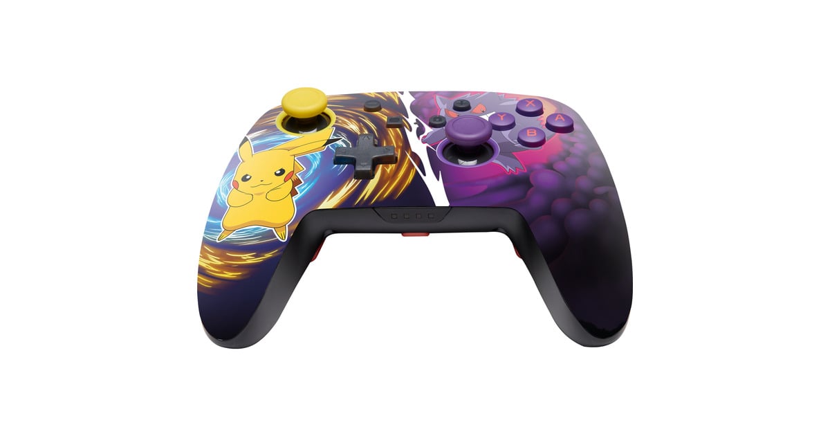 PowerAEnhanced Wireless Controller for Nintendo Switch - Pikachu vs. Gengar  (Geel/donkerpaars)