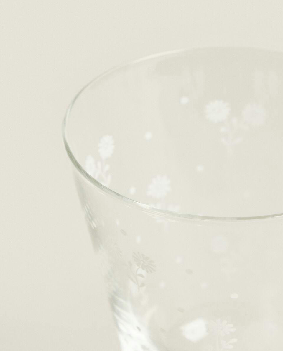 TAÇA DE VINHO FLORAL