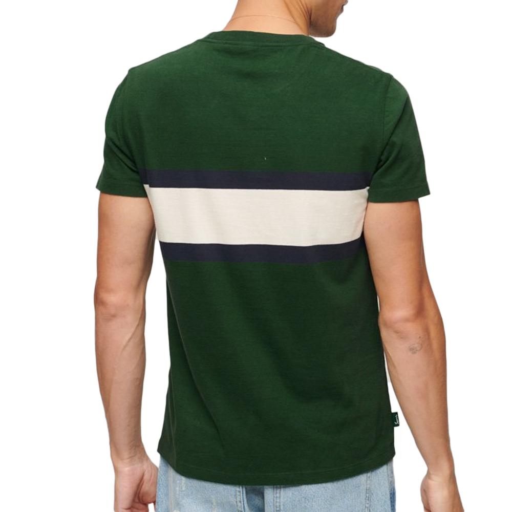 Superdry T-shirt Vert/Marine Homme Superdry M1011839A