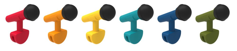 Winkee - Microphone Glass Marker Set of 6