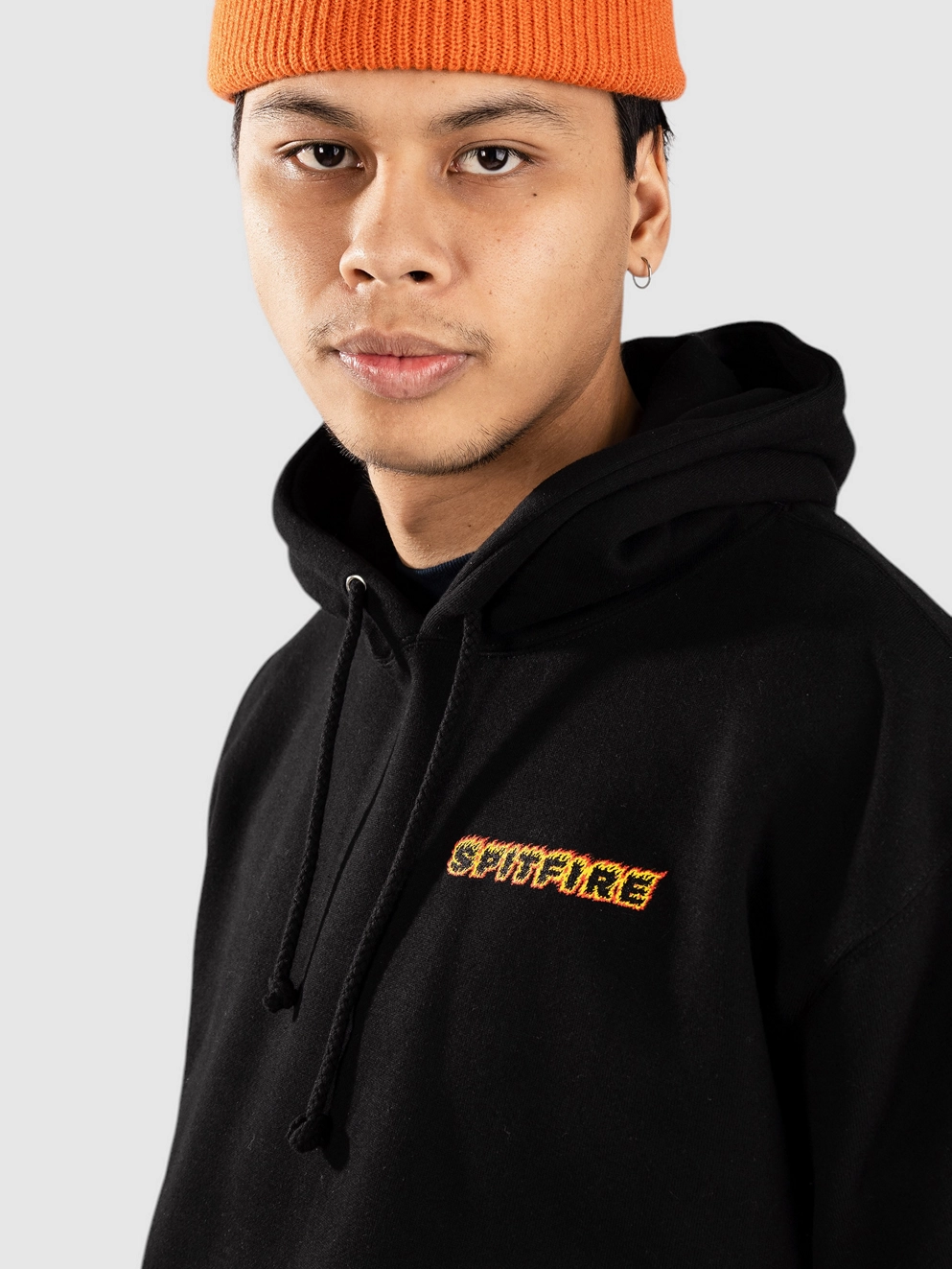 Spitfire OG Classic Flame Hoodie black/red/yellow