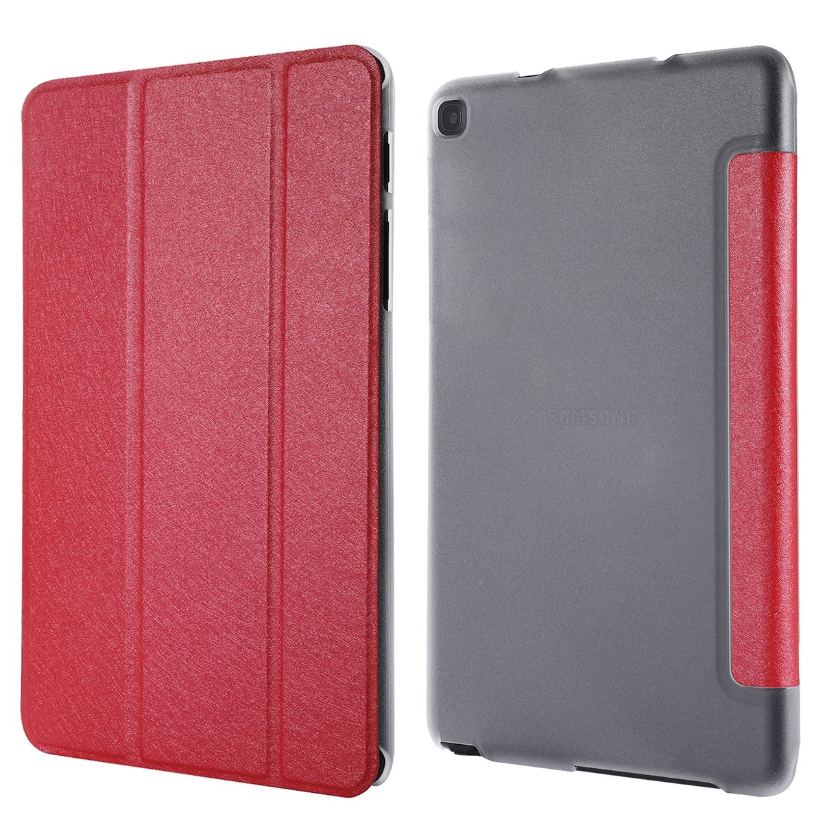 Schutz Tablet Hülle für Samsung Galaxy Tab A7 Lite Case Cover Tasche Etuis Rot