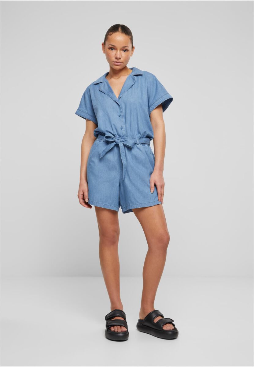 Ladies Light Denim Resort Jumpsuit | Urban Classics Salopette