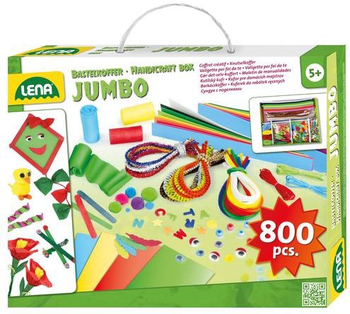 Lena - 42629 - Knutselkoffer - Gekleurd - Diverse Materialen - 800 Accessoires
