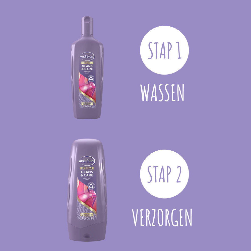 6x Andrelon Shampoo Glans & Care300 ml