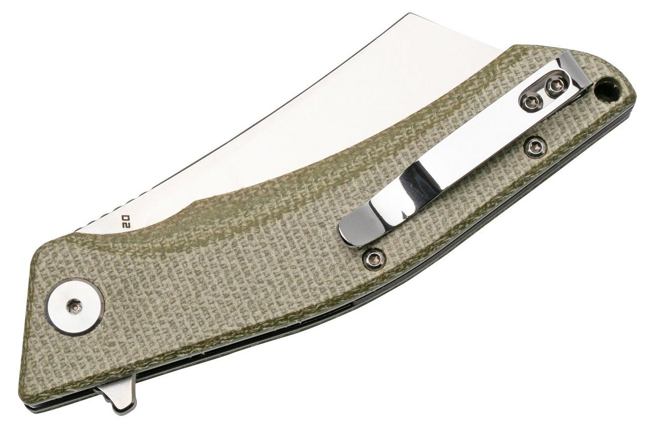 Bestech Cubis BG42B Stonewashed & Satin, Beige Micarta, zakmes