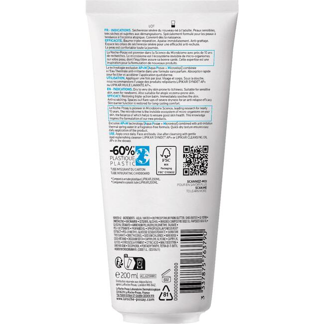 La Roche-Posay Lipikar Balsem AP+M Droge Huid Eczeem Eco Tube 200 ML
