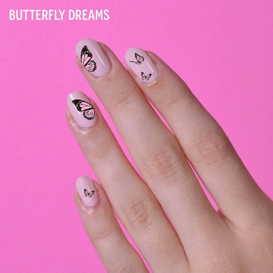 Le Mini Macaron Mini Nail Art Stickers Butterfly Dreams