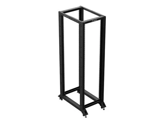 Lanberg - Rack åben ramme - 600 x 1000 mm - fritstående, gulvstående - sort, RAL 9004 - 42U - 19