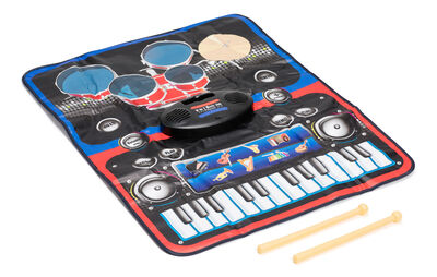 Cloudberry Castle Lekematte Piano og Trommer, 90x69 cm