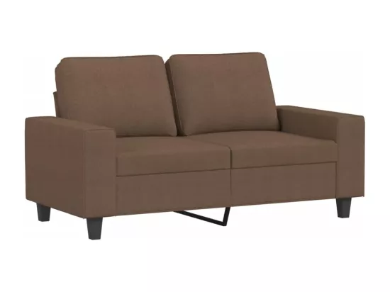 Ensemble de canapés 3 pièces marron tissu
