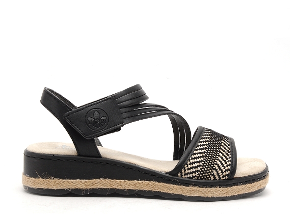 Rieker nu pieds plats femme 61764 noir