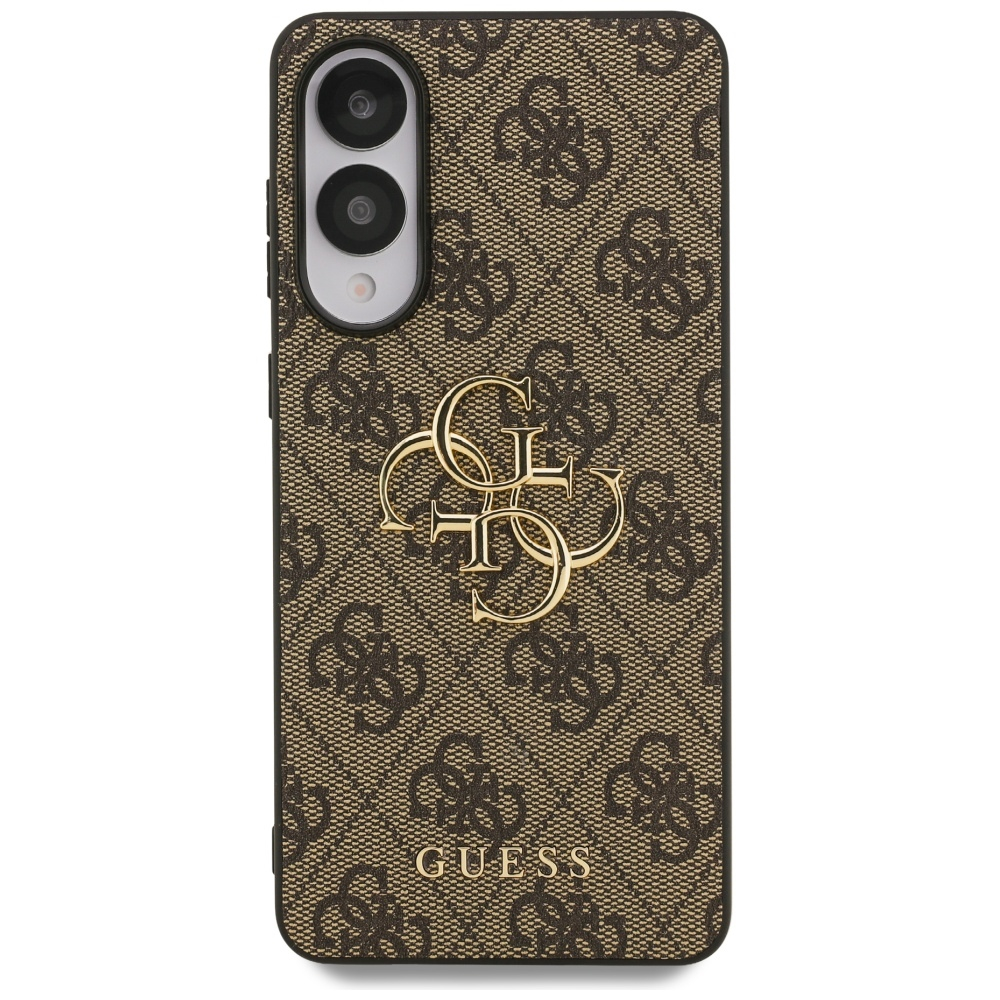 Samsung Galaxy S25 Edge Leder Hardcase Hülle 4G Big Metal Logo (GUHCS25E4GMGBR) - Braun