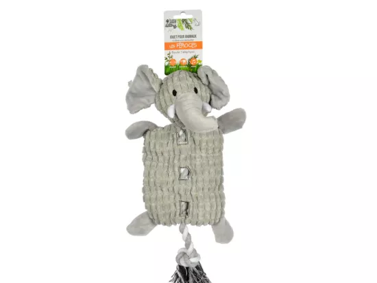 Jouet peluche Elephant sonore pour chien 