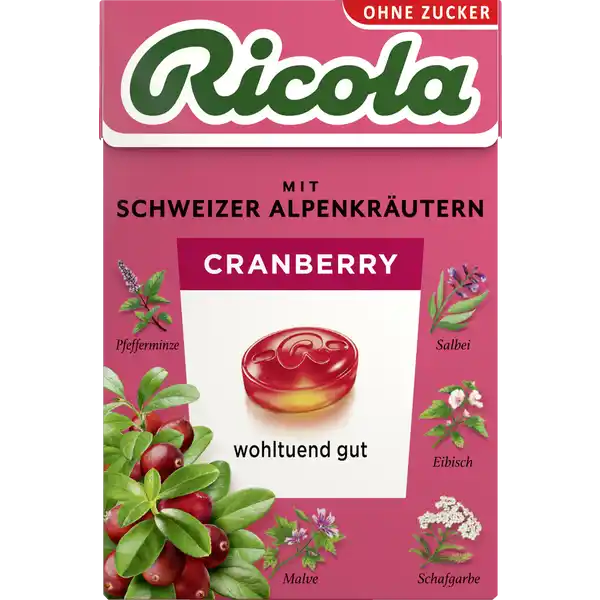 Cranberry Bonbons zuckerfrei 50g